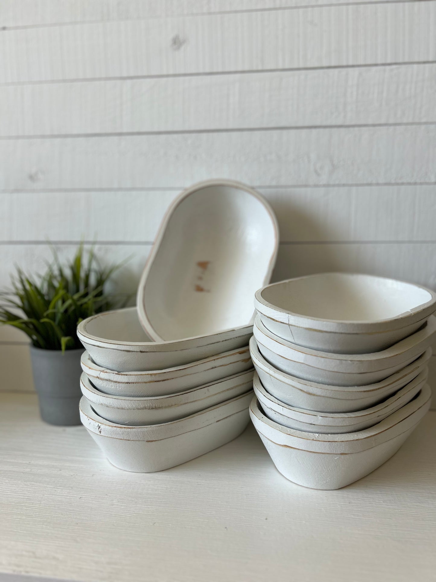 Bulk Pricing | Wholesale Bundles | Small Oval 3 Wick Farmhouse Dough Bowl - Deep Candle Ready Wood Vessels