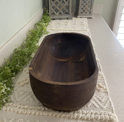 Triangular & Rounded Safest Wood Candle Ready Centerpiece
