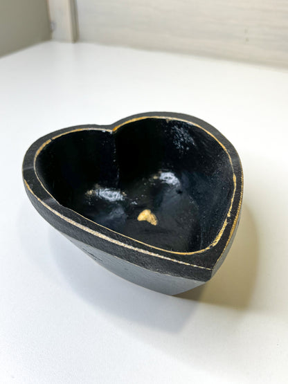 Small Heart Bowl- 6"X6" Farmhouse Wood Bowl