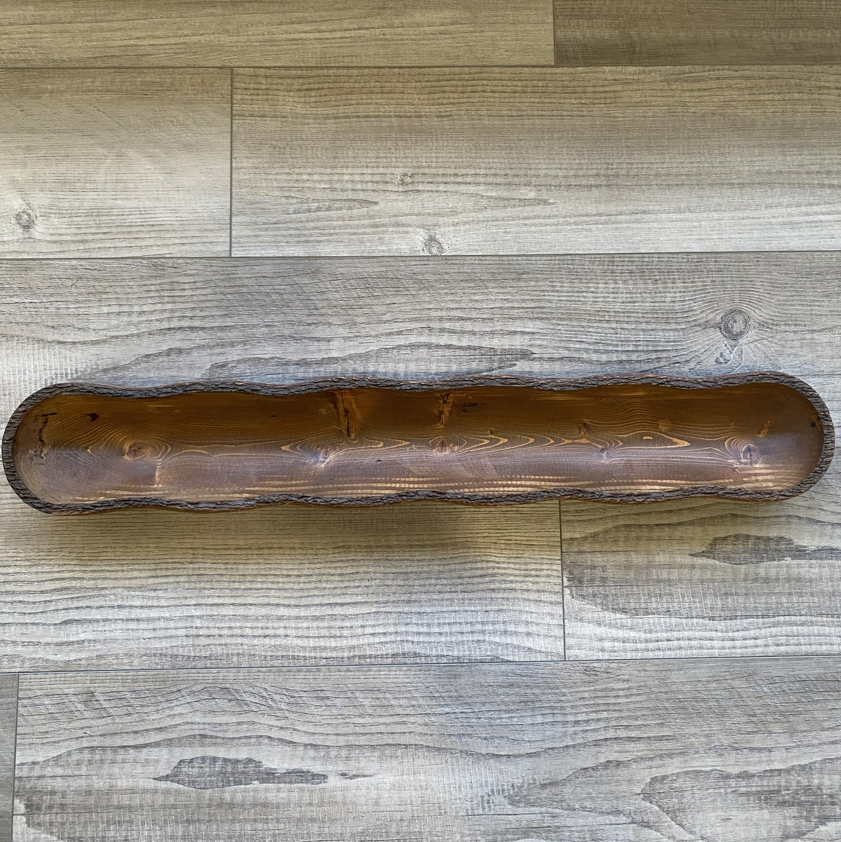 Live Edge Wood Dough Bowl | Heirloom Candle Ready Vessel | Handcrafted Rustic Farmhouse Decor | Large Wooden Centerpiece