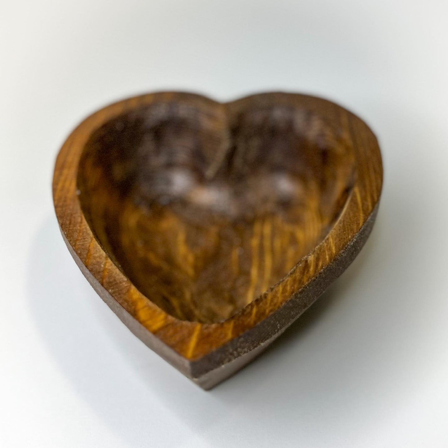 Small Heart Bowl- 6"X6" Farmhouse Wood Bowl