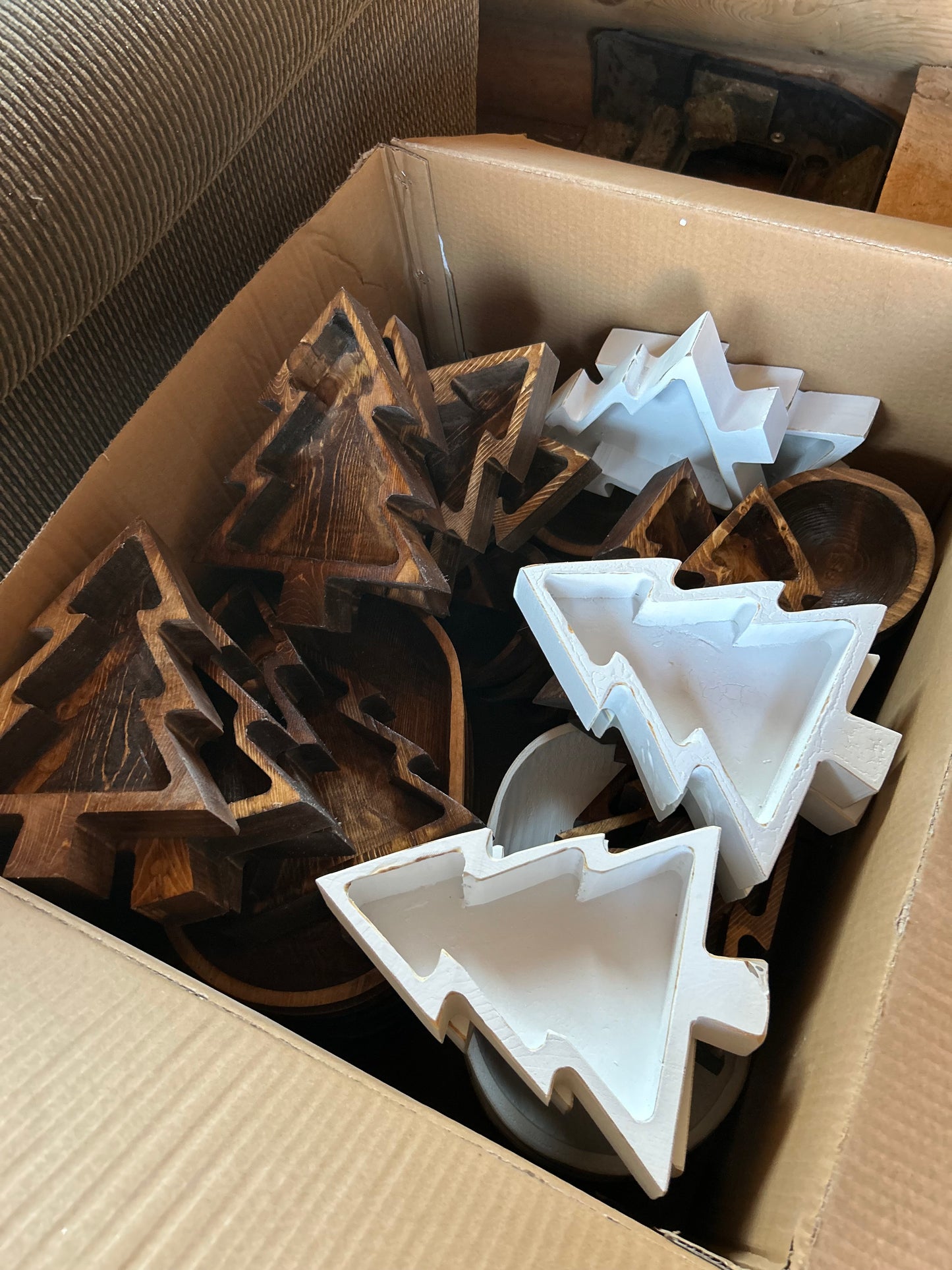 Wholesale Bundles of 5, 10, 20, 40 Tree Farmhouse Wood Bowls | Candle Ready 12"x 8” Bulk Pricing