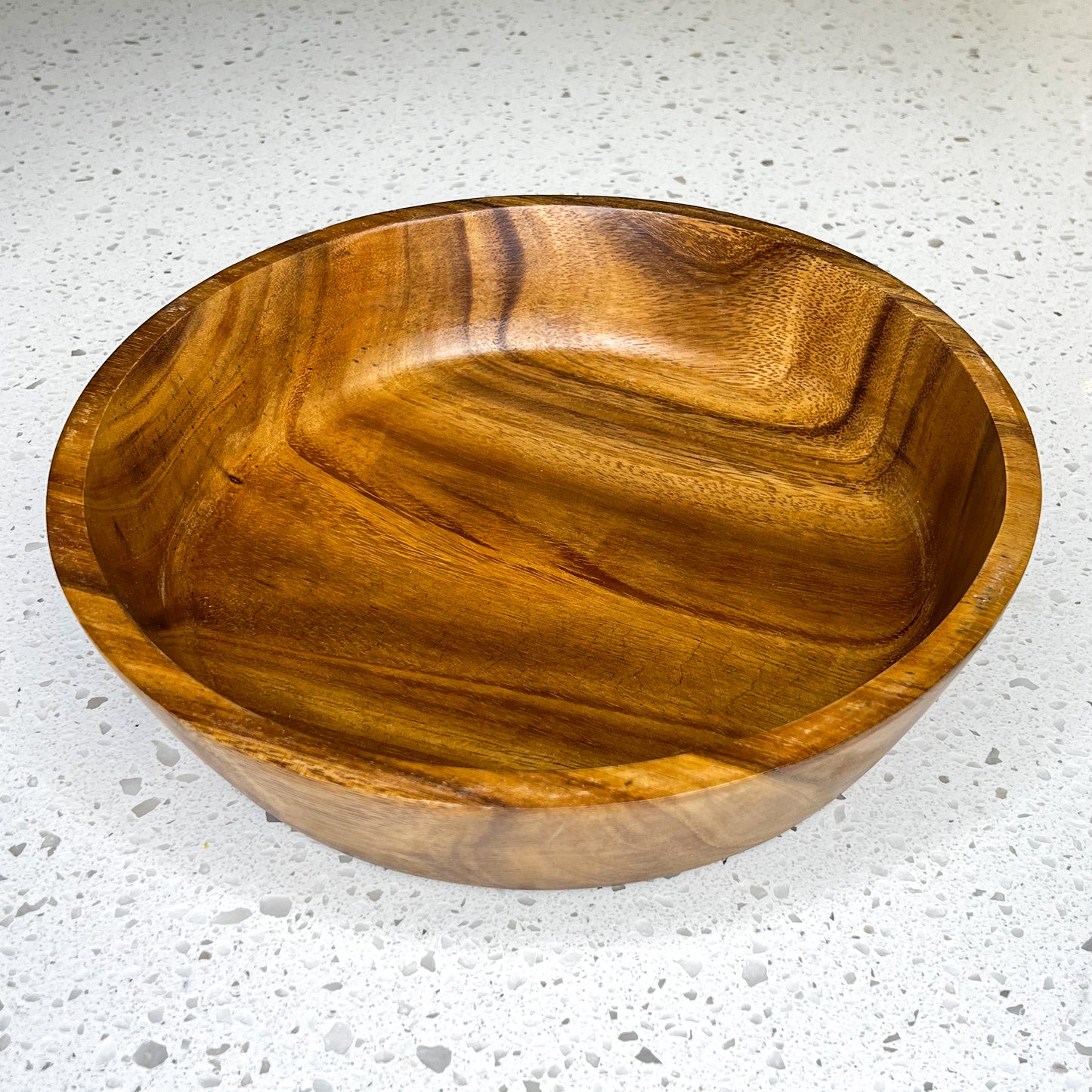 11" Round BOHO Bowl - (Volume 3lbs) Deep Candle Ready 11" Wood Bowls