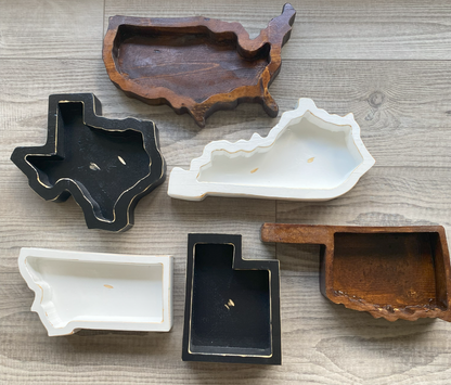 All 50 States and Country and Custom  Hand-Crafted Candle Ready Vessels