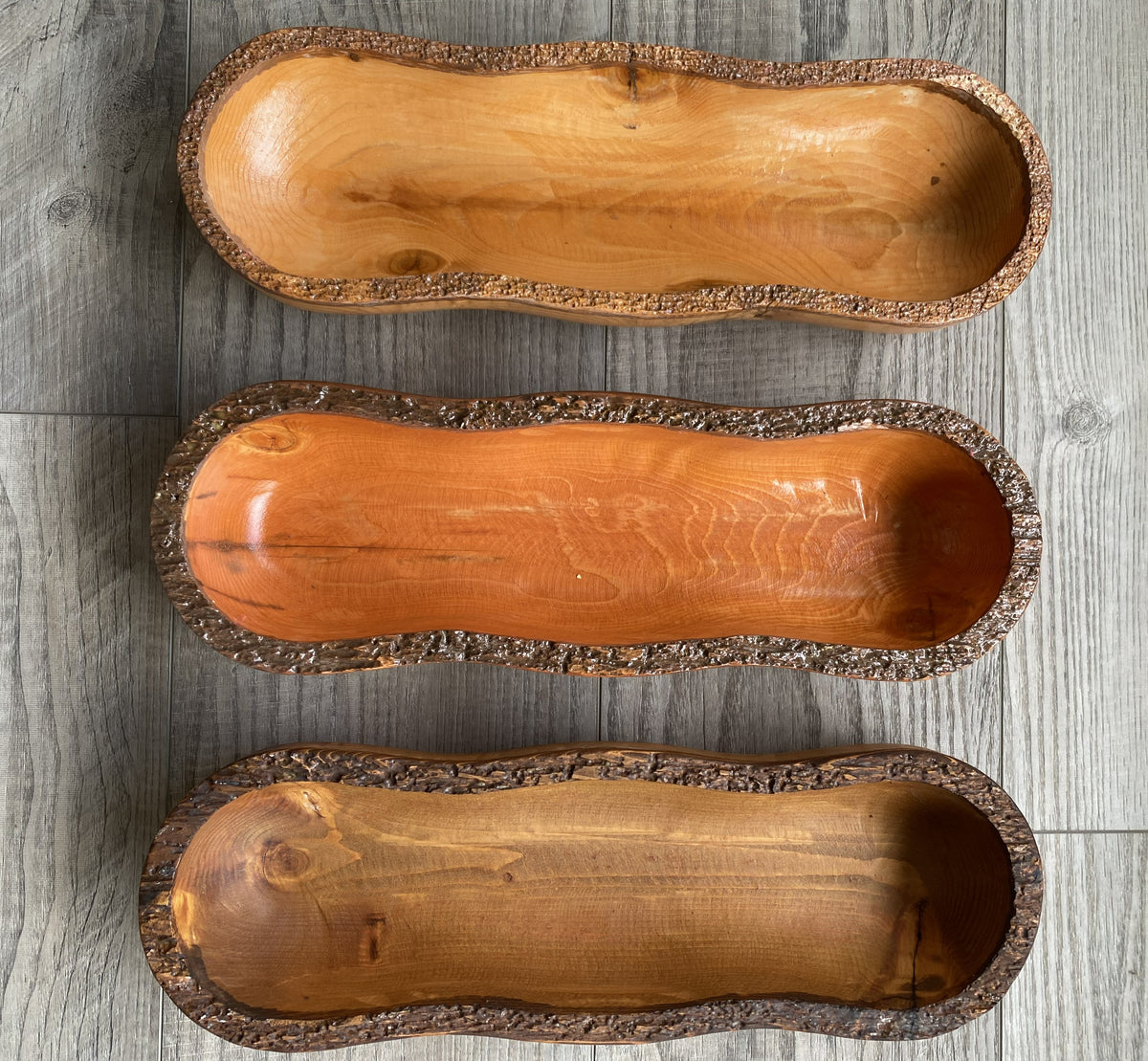 Live Edge Wood Dough Bowl | Heirloom Candle Ready Vessel | Handcrafted Rustic Farmhouse Decor | Large Wooden Centerpiece