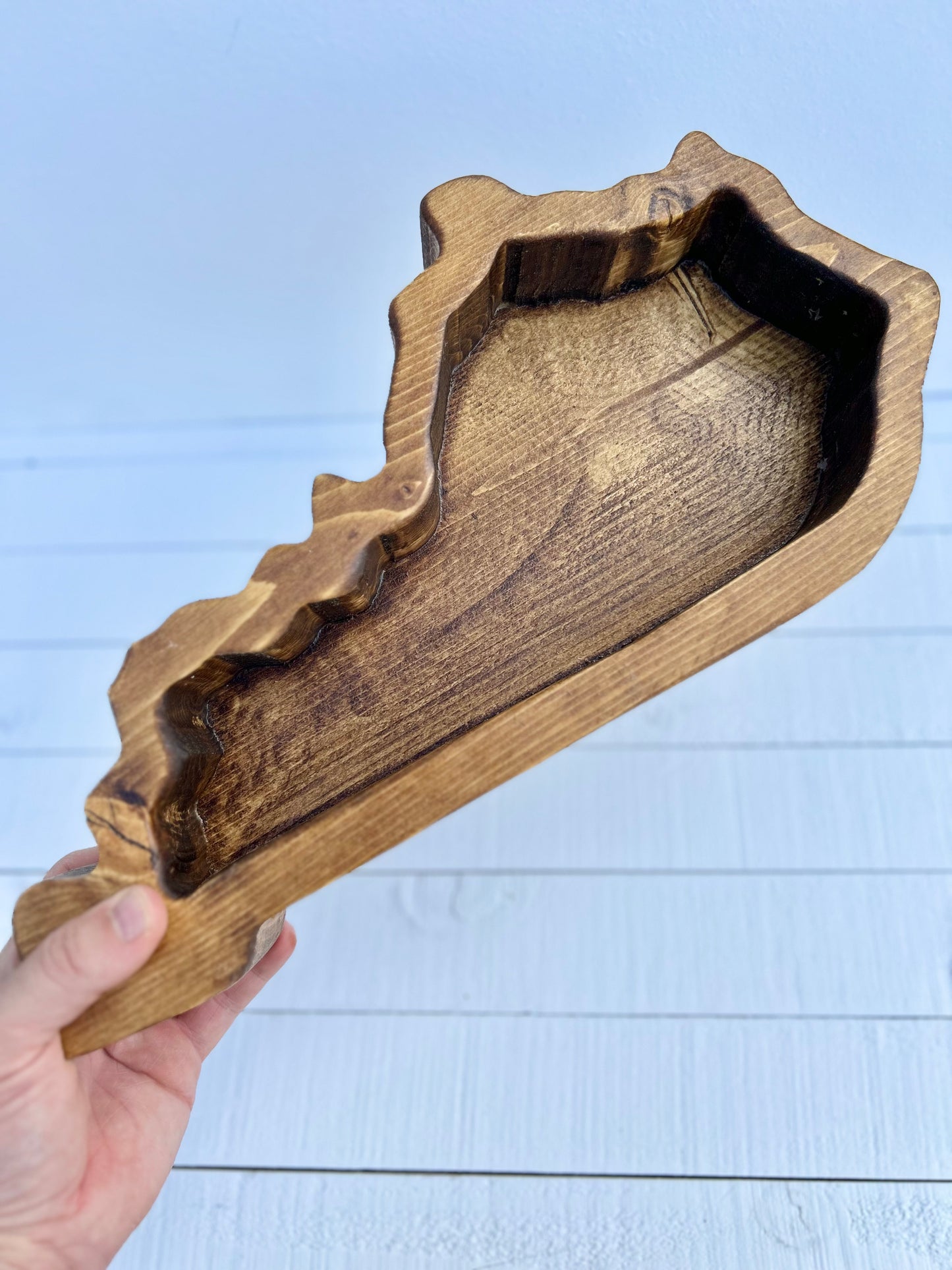 Kentucky State Wood Dough Bowl | Candle Pour Wood Bowls | Farmhouse Decor