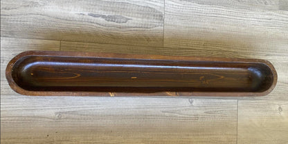 40" Extra Wide Extra Deep Safest Premium Standard Design Wooden Dough Bowl –Candle Ready Reusable and Repurposable Farmhouse Table Centerpiece