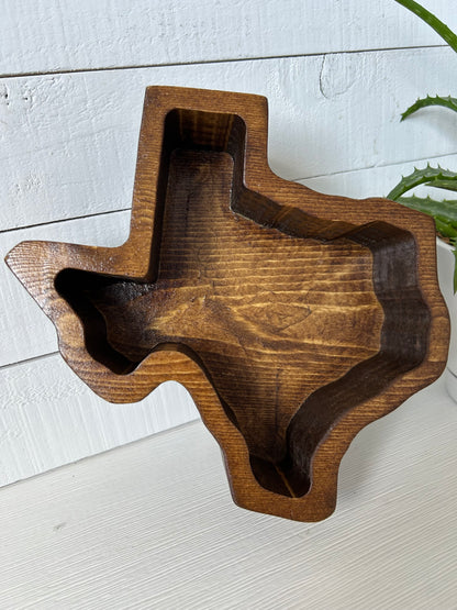 Texas State Candle Pour Wood Bowls | Bulk Pricing | Wholesale Bundles