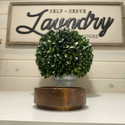 Round Wood Vessels • Handcrafted Heirloom Home Décor, Candle-Ready, Reusable