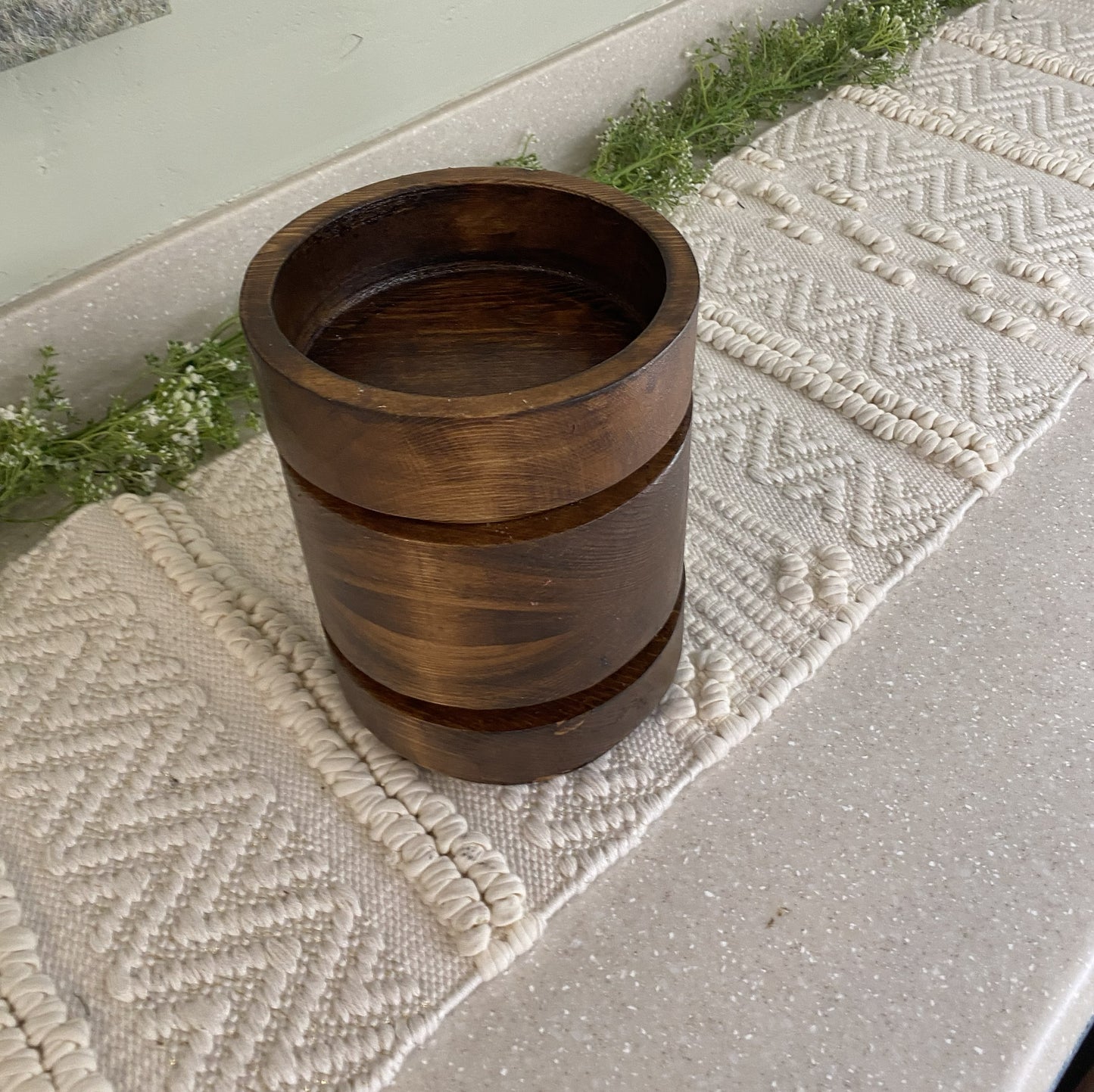 Round Wood Vessels • Handcrafted Heirloom Home Décor, Candle-Ready, Reusable