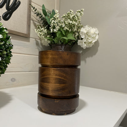 Round Wood Vessels • Handcrafted Heirloom Home Décor, Candle-Ready, Reusable