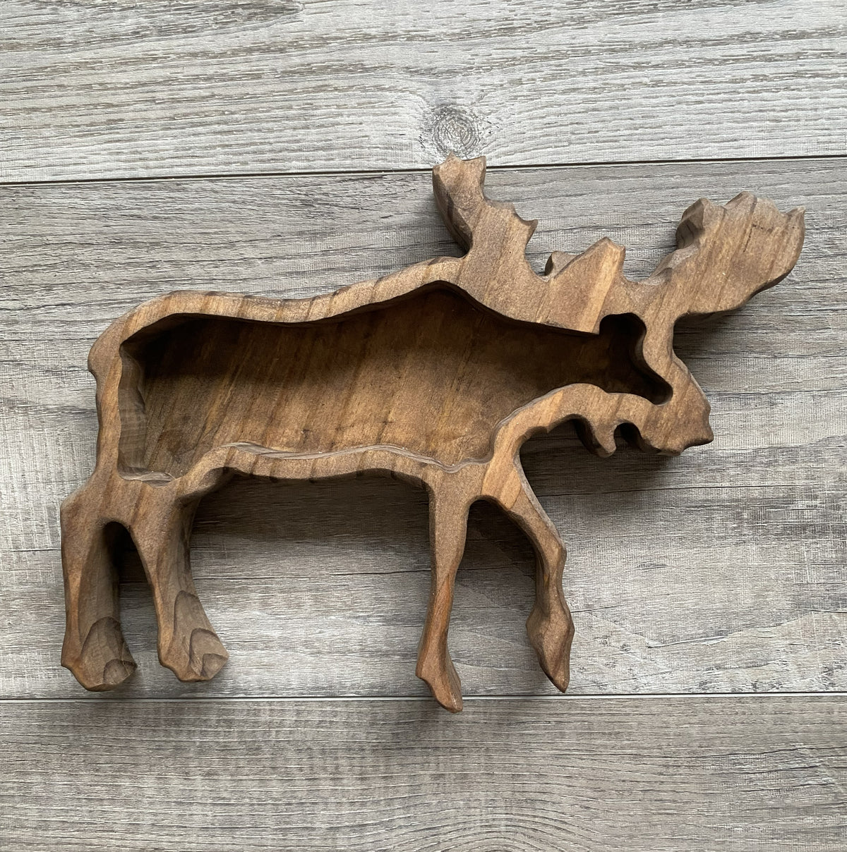Majestic Moose – Handcrafted Candle-Ready Wood Vessel