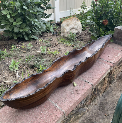 Live-Edge Masterpiece – Handcrafted American-Made Heirloom Collector's Wood Vessel