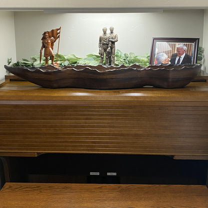 Live-Edge Masterpiece – Handcrafted American-Made Heirloom Collector's Wood Vessel