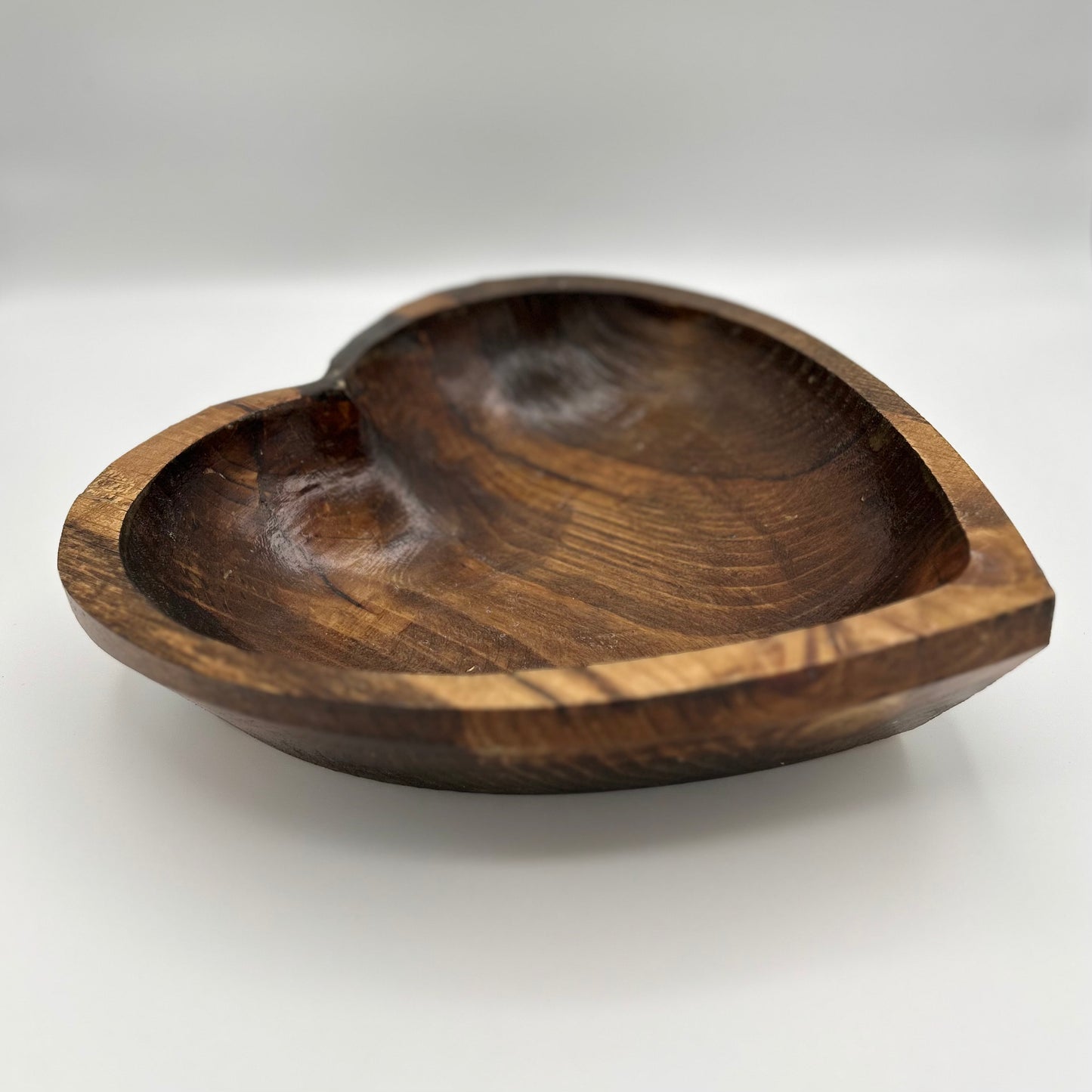 Large Heart Bowl, 11" Farmhouse Wood Bowl