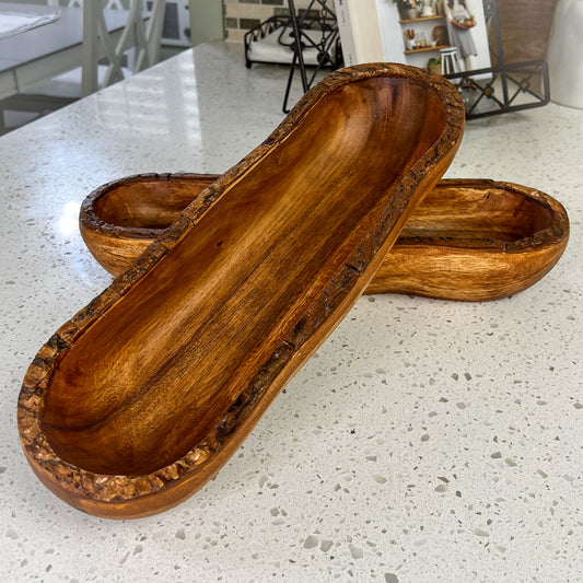 (As Low As 29.99 EA) NEW Premium LIVE EDGE Acacia Wood Candle Holder or Luxury Home Decor Heirloom