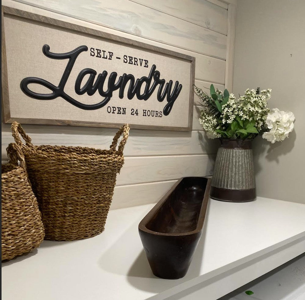 40" Extra Wide Extra Deep Safest Premium Triangle  Design Wooden Dough Bowl –Candle Ready Reusable and Repurposable Farmhouse Table Centerpiece (Copy)