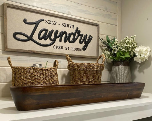 40" Extra Wide Extra Deep Safest Premium Triangle  Design Wooden Dough Bowl –Candle Ready Reusable and Repurposable Farmhouse Table Centerpiece (Copy)