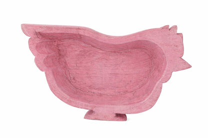 12 Count - Safest Spring Chicken Farmhouse Candle Ready Wood Bowl