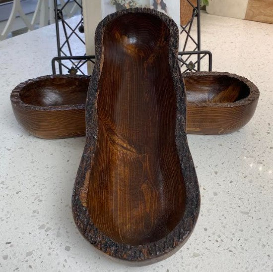 Safest Live Edge Farmhouse Wood Candle-Ready Bowl Reusable/ Repurposable Vessel