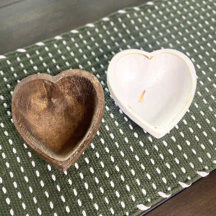 Small Heart Bowl- 6"X6" Farmhouse Wood Bowl