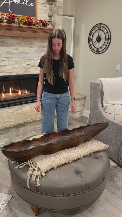 The Forever Collector's Vessel™ – Handcrafted Heirloom Live-Edge Statement Bowl