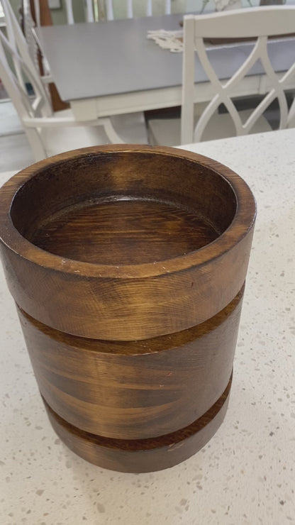 Round Wood Vessels • Handcrafted Heirloom Home Décor, Candle-Ready, Reusable