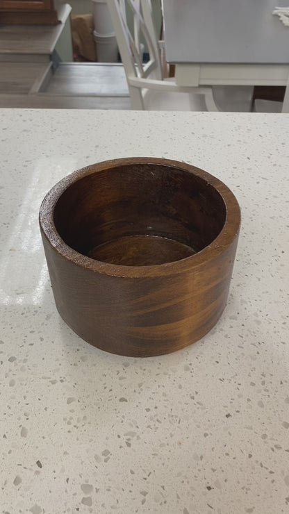 Round Wood Vessels • Handcrafted Heirloom Home Décor, Candle-Ready, Reusable