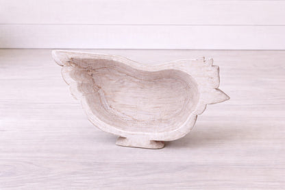 12 Count - Safest Spring Chicken Farmhouse Candle Ready Wood Bowl